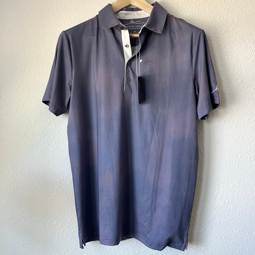 NWT Men's Boston Scott Golf Polo Shirt Moisture Wicking UPF50 - Size Small